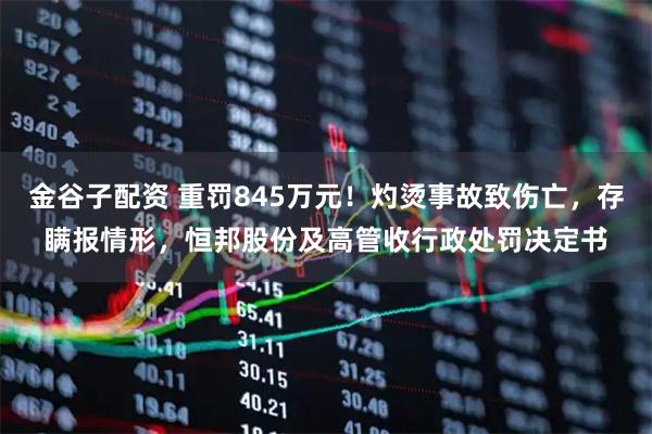 金谷子配资 重罚845万元！灼烫事故致伤亡，存瞒报情形，恒邦股份及高管收行政处罚决定书